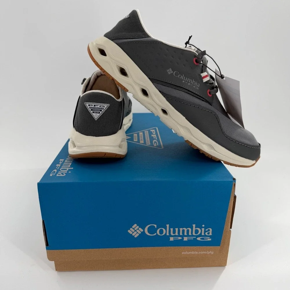 Columbia PFG Bahama X Relaxed Mens Fishing Shoes Grill‎ Sunset Red BM9625-028 10